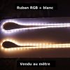 Ruban Led RGB + blanc - 60 Leds/M étanche - vendu au mètre