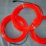 fil lumineu flexible rouge