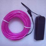 Fil lumineux flexible 3 mm - 10 mètres violet + contrôleur