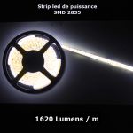 Ruban Led Blanc chaud 24V 120 Leds/M SMD2835 1620 Lumens/m