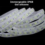 Ruban Led Immergeable IP68 Blanc naturel 120 Leds/M Gel silicone