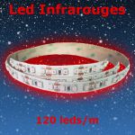 strip led infrarouge 120 led par metre