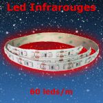 strip led infrarouge 60 led par metre 940nm