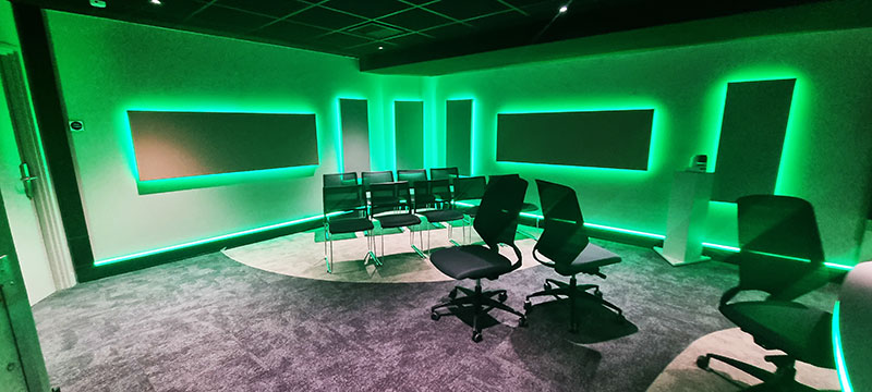 Ambiance led studios radio et TV