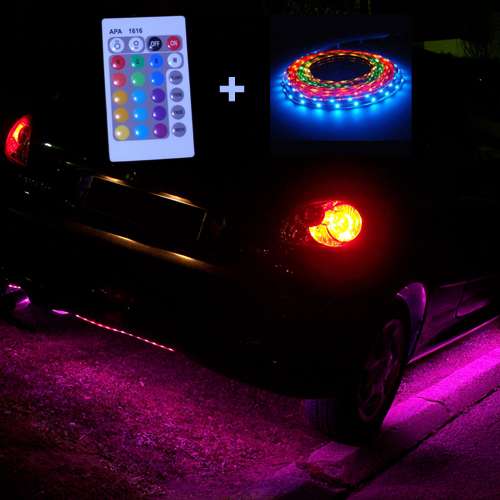 Eclairage LED RGB interieur voiture - Équipement auto